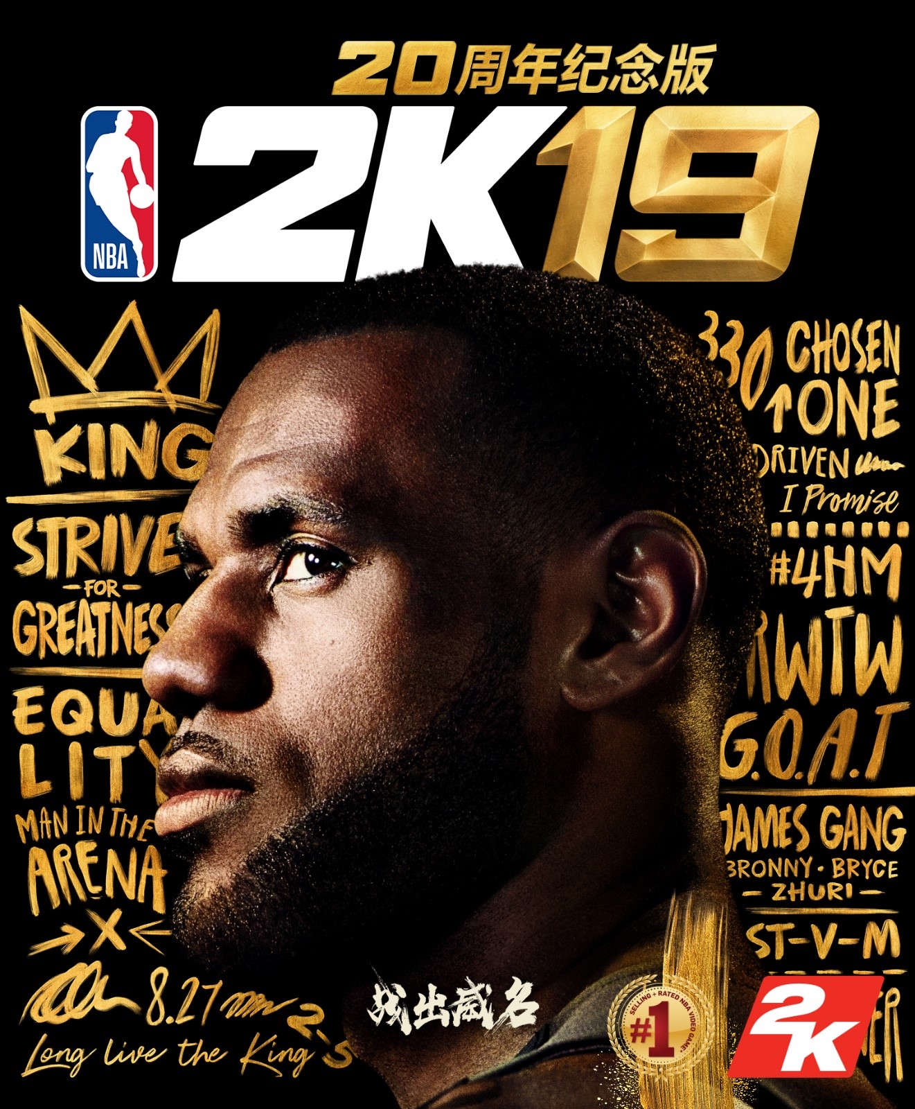 在NBA 2K19 二十周年纪念版中，勒布朗詹姆斯的话意义深远