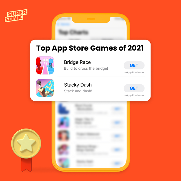 Supersonic旗下两款游戏荣登2021 App Store Awards最佳免费游戏榜