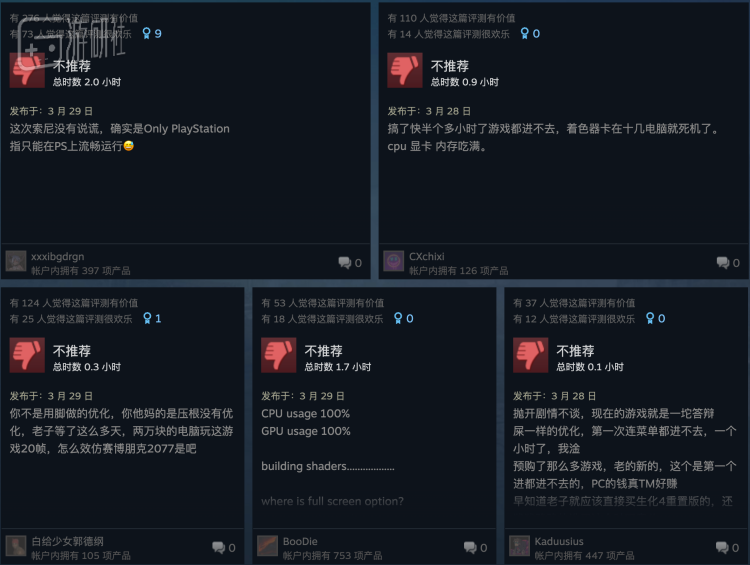 《最后生还者》PC版获“多半差评”